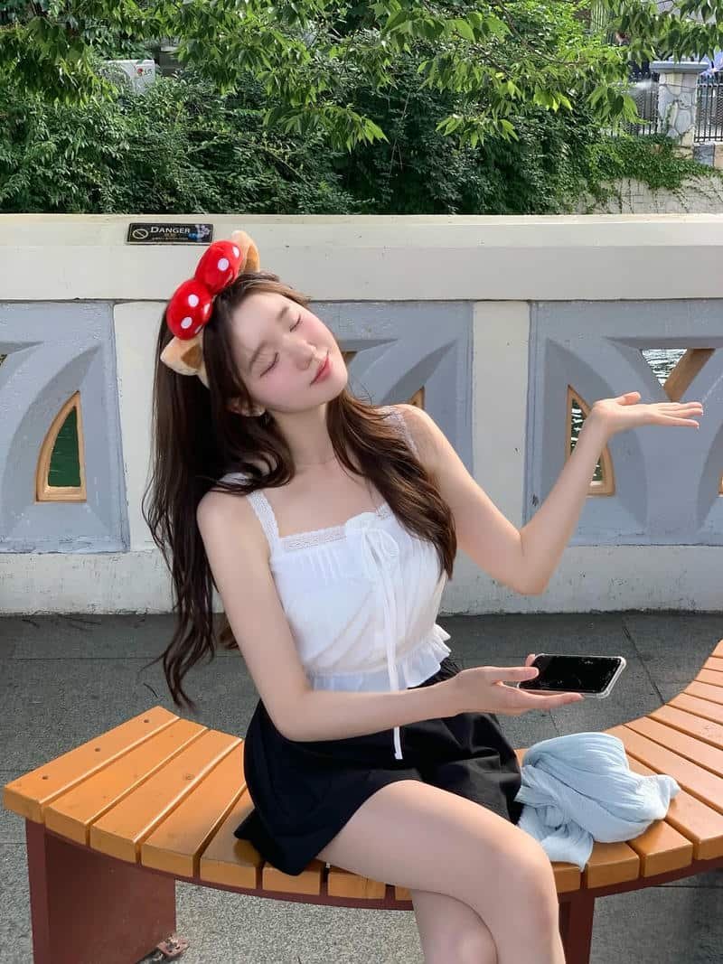 gái xinh hàn váy trẻ trung