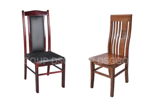 Mẫu 2 ghế tựa lưng gỗ theo phòng cách kết hợp phòng ăn