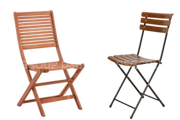 Mẫu 1 ghế tựa lưng gỗ theo phòng cách gấp tiện lợi