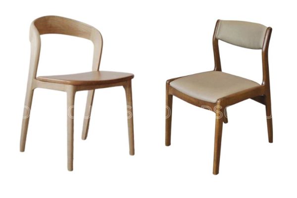 Mẫu 1 ghế tựa lưng gỗ theo phòng cách hiện đại