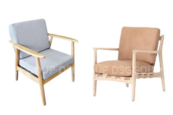 Mẫu 2 ghế tựa lưng gỗ theo phòng cách Bắc Âu