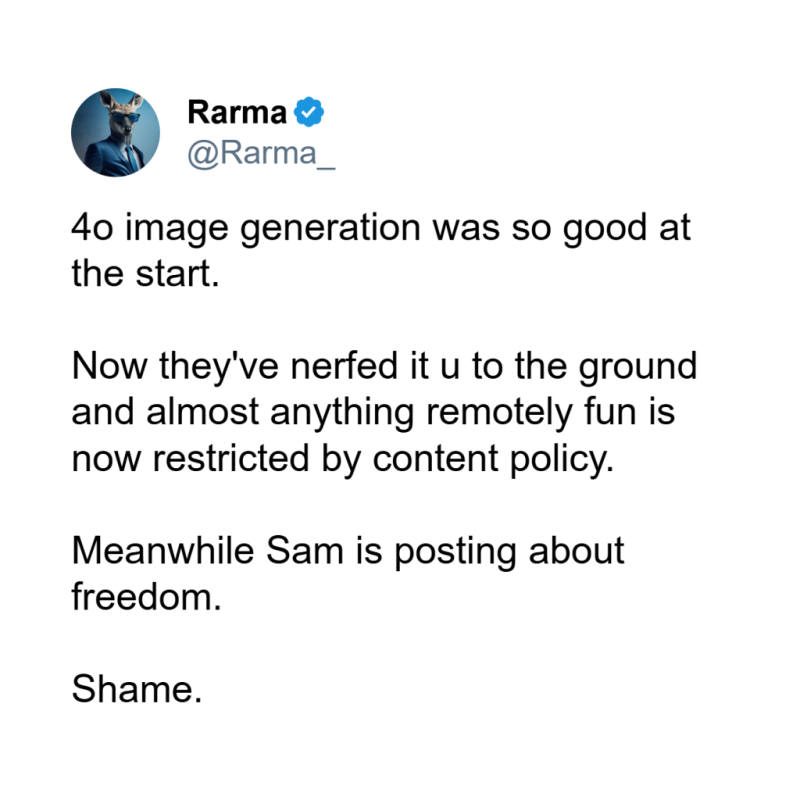 Chatgpt GPT-4o có thể tạo hình ảnh NSFW/khỏa thân không? Những phát hiện về sự giảm hiệu suất lớn của GPT-4o