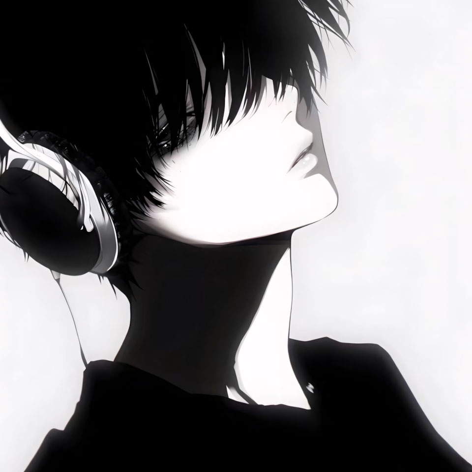 anh anime trang den ngau buon 960px 960px avatar 1