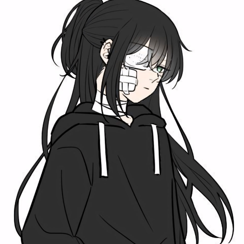 anh anime trang den ngau buon 960px 960px avatar 17