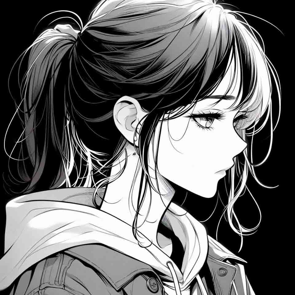 anh anime trang den ngau buon 960px 960px avatar 9