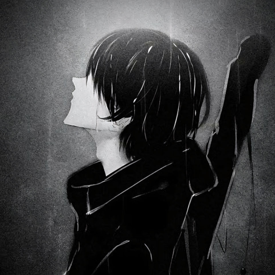 anh anime trang den ngau buon 960px 960px avatar 8