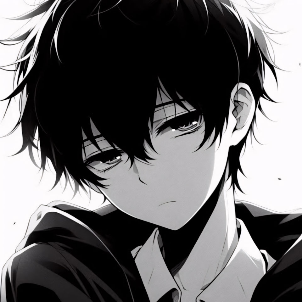 anh anime trang den ngau buon 960px 960px avatar 6