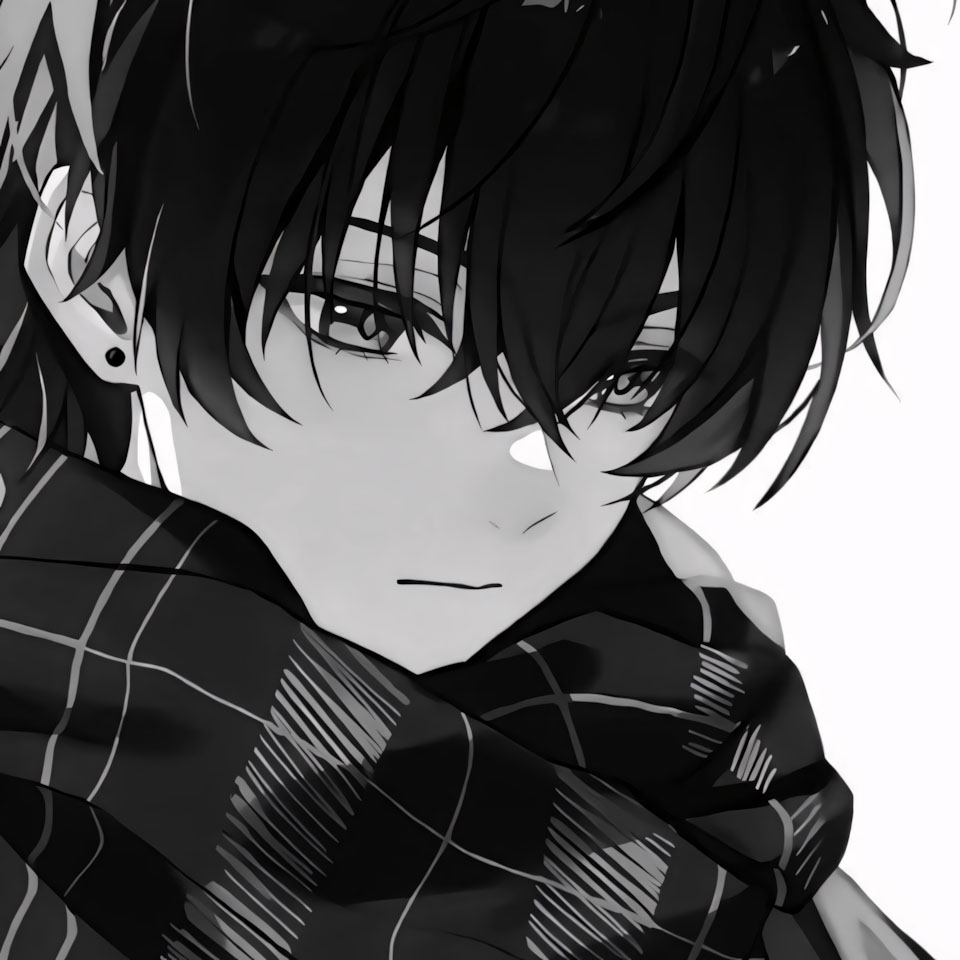 anh anime trang den ngau buon 960px 960px avatar 5