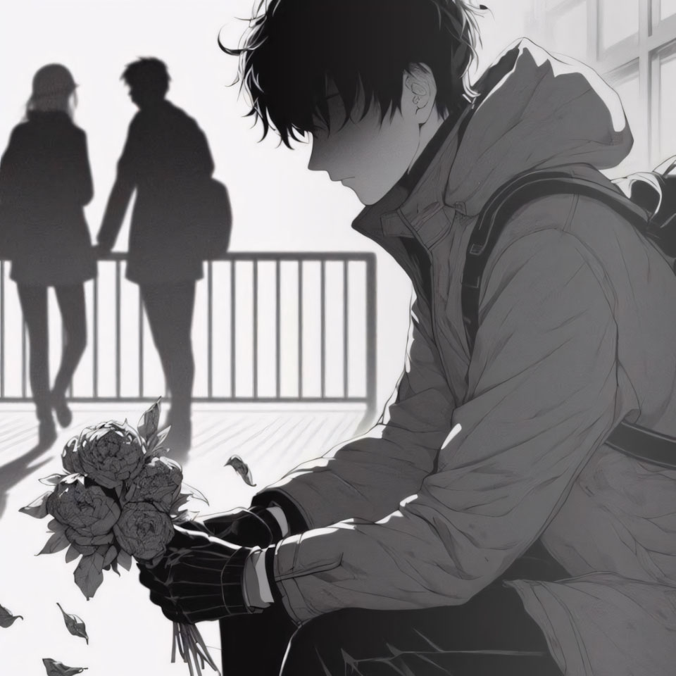 anh anime buon avatar den trang 960px 960px avatar 5