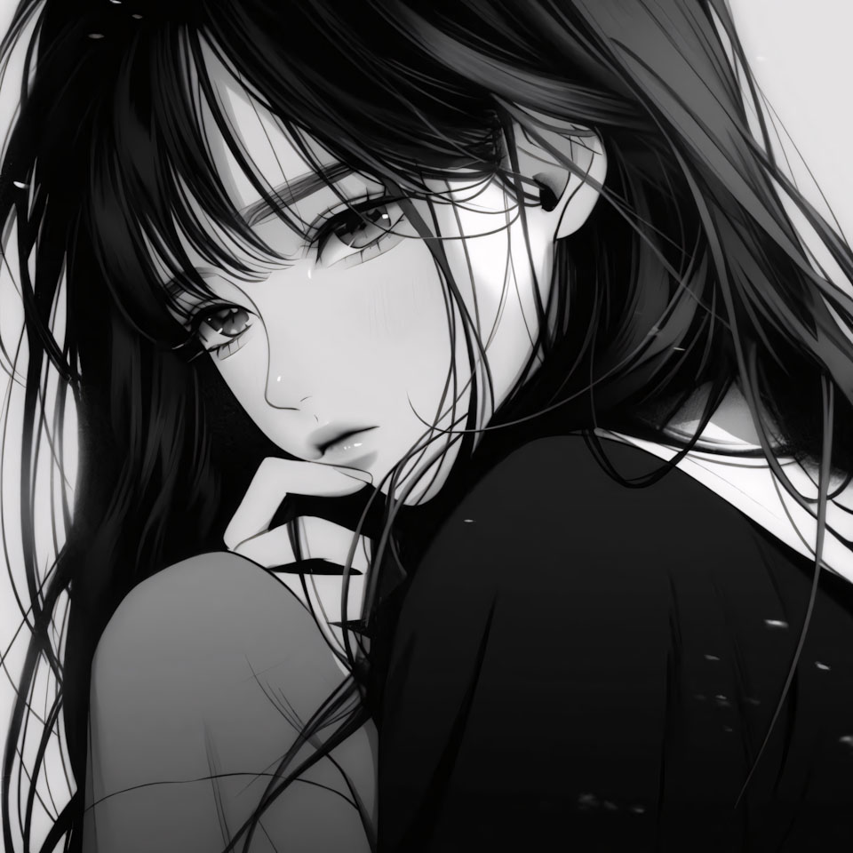 anh anime buon avatar den trang 960px 960px avatar 1