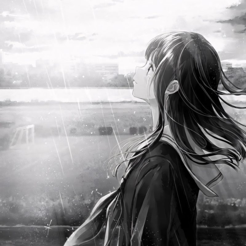 99+ Ảnh Anime Trắng Đen Buồn 🌘🖤, Ngầu🕶️, Avatar Nam Trắng Đen Buồn