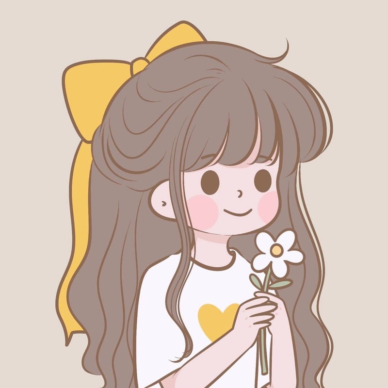 avatar đẹp cho nữ, phong cách đơn giản