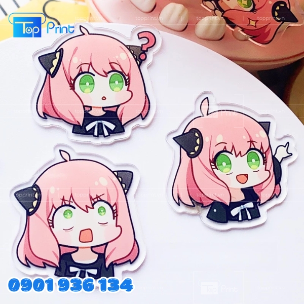 Thiết kế riêng sticker cô gái cute - Topprint in trọn gói