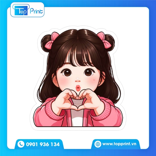 Sticker cô gái cute cho bullet journal - In mini tại Topprint