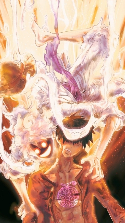 Wallpaper Luffy Gear 5 Nika 4K