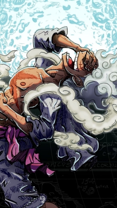 Ảnh nền Luffy Gear 5 hoành tráng đẹp