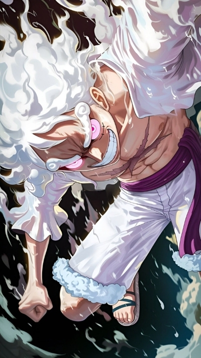 Ảnh nền Luffy Gear 5 ấn tượng siêu đẹp