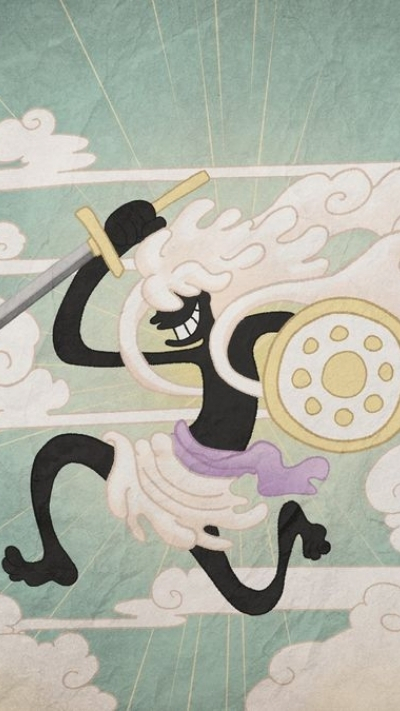 Ảnh nền Luffy Gear 5 Nika đẹp