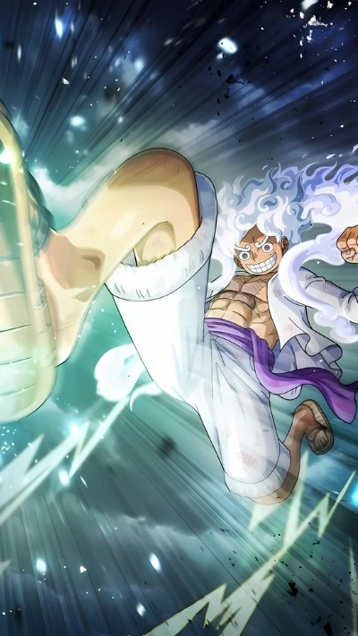 Wallpaper Luffy Gear 5 gay cấn siêu ngầu