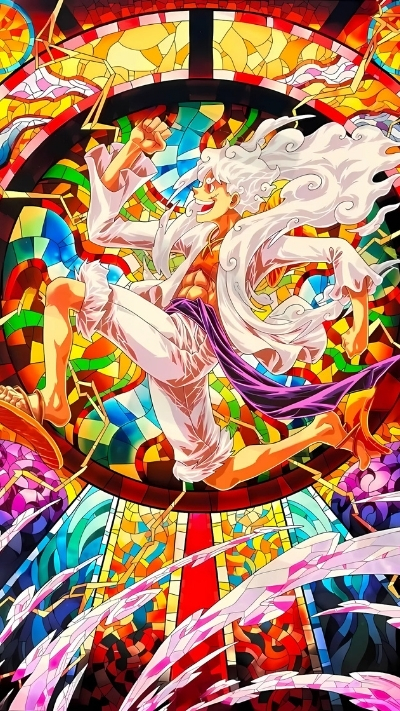 Hình ảnh Luffy Gear 5 Nika Full HD