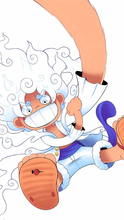 Wallpaper Luffy Gear 5 chibi 8K