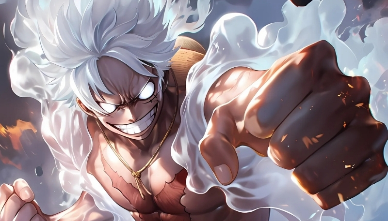 Hình ảnh Luffy Gear 5 ngầu 3D Full HD