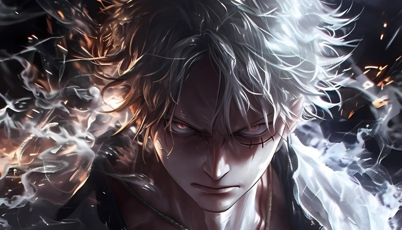 Ảnh nền Luffy Gear 5 ngầu 3D sống động