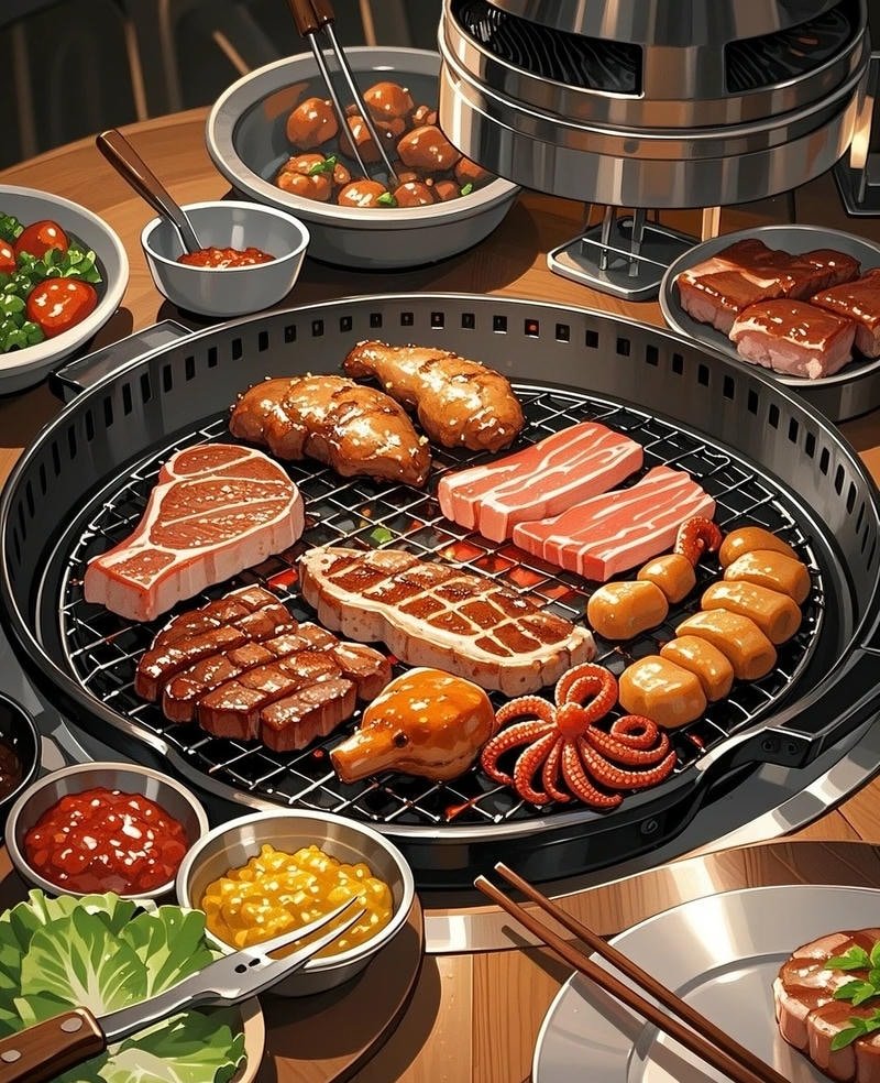 Đĩa cơm anime với cách trình bày tinh tế