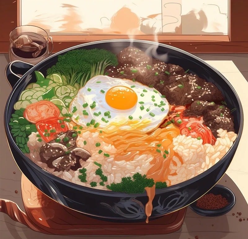 Anime đồ ăn với món ăn truyền thống Nhật Bản