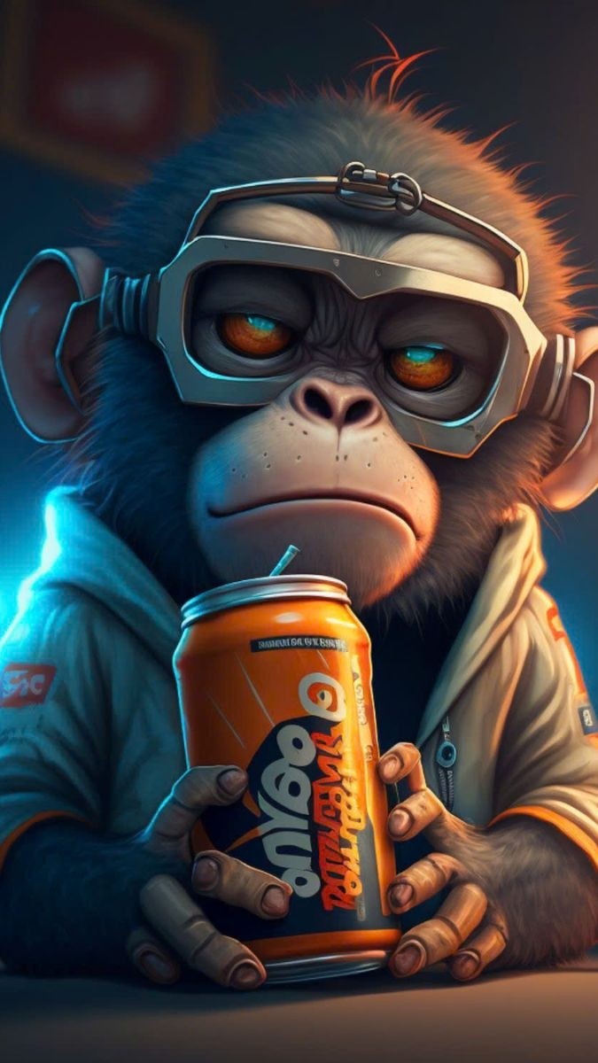 Hình nền khỉ 3D ngầu đeo kính râm, phong cách đường phố cho smartphone