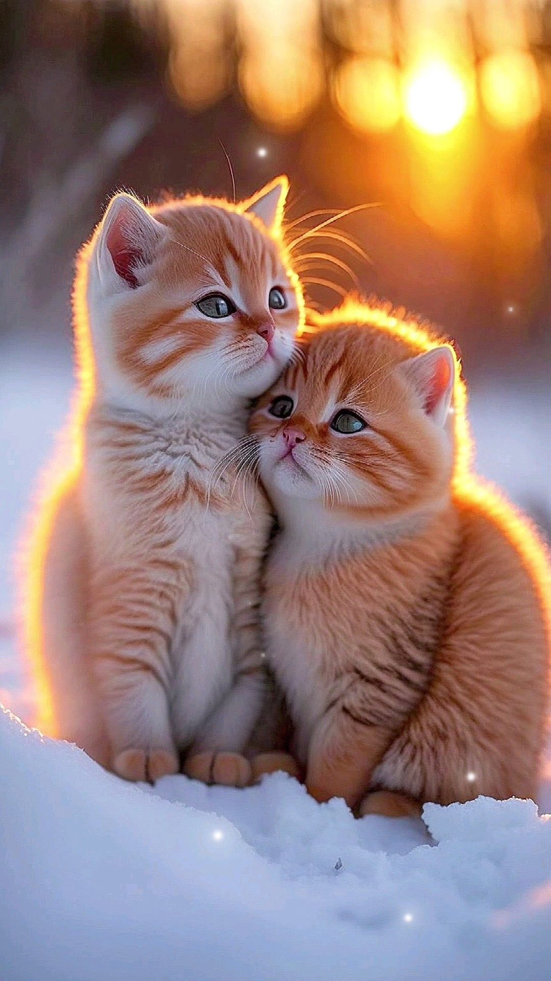 Hình nền cặp mèo, hình nền mèo đôi dễ thương