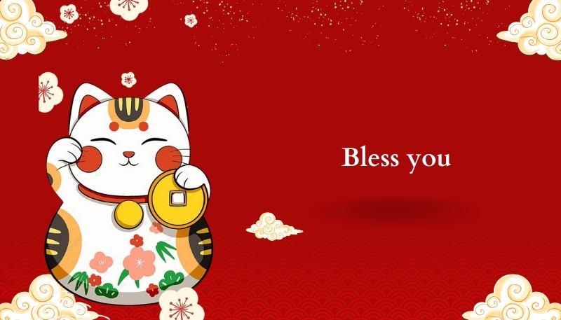 Hình nền máy tính mèo thần tài