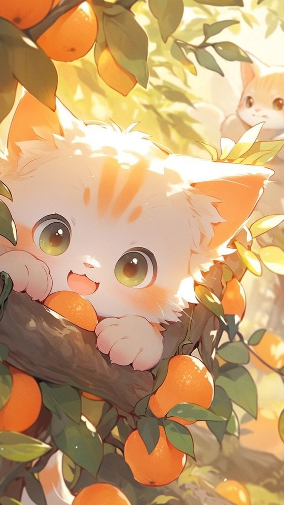 Hình nền mèo hoạt hình cute, đẹp nhất