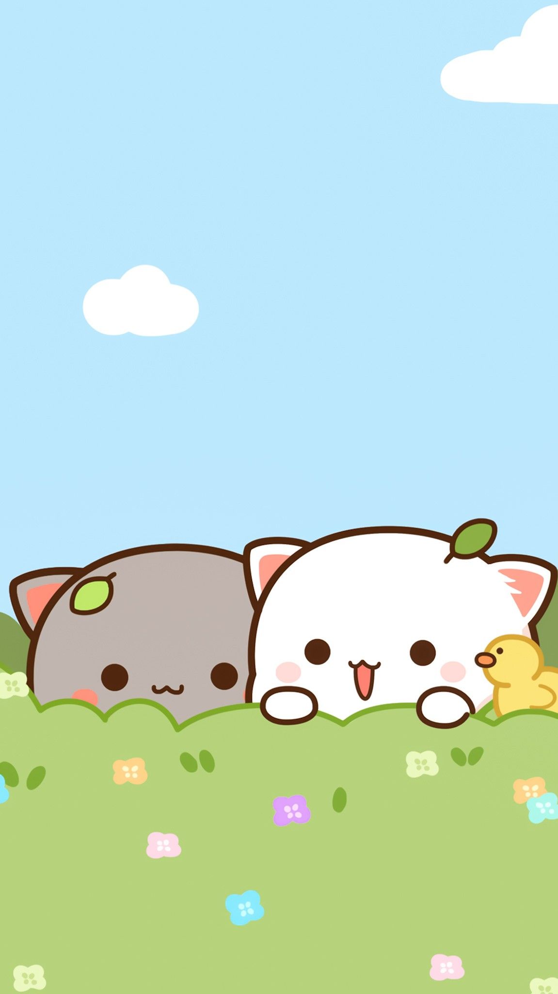 Hình nền mèo chibi cute 4K