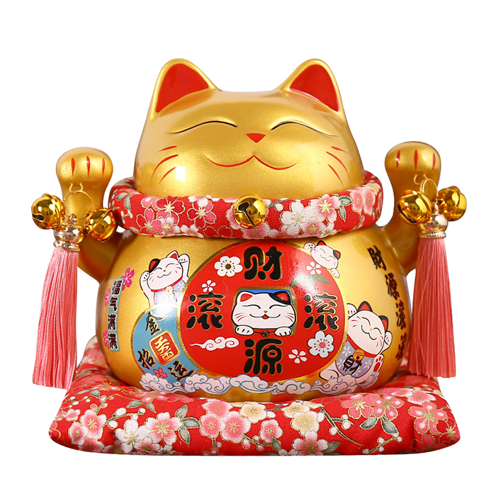 top hình nền mèo thần tài vàng Nhật Bản may mắn