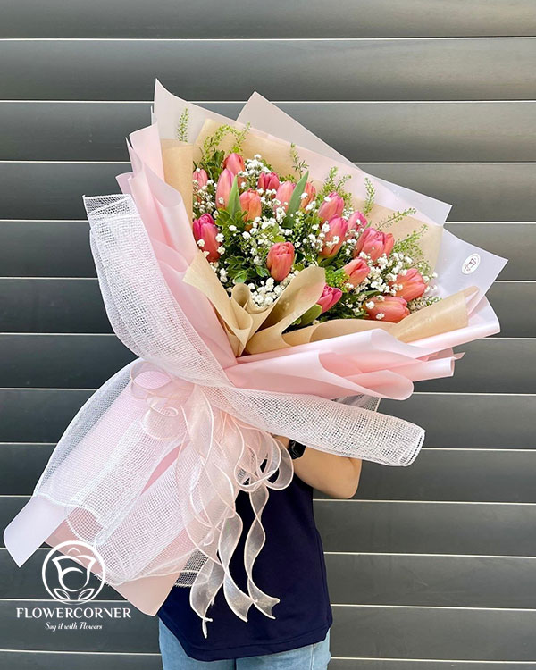 bó hoa tulip đẹp sang trọng tặng sinh nhật