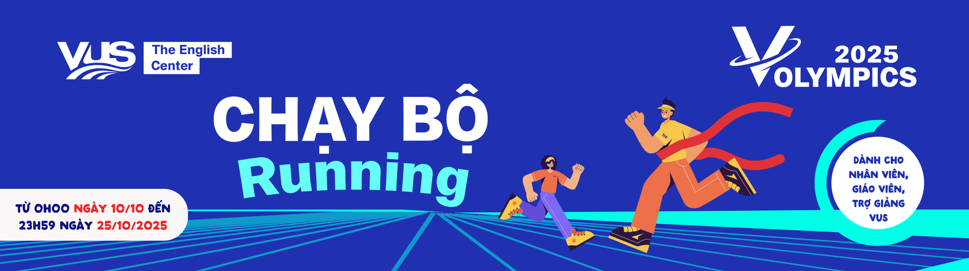 VUS RUNNING - VietRace365 - Tổ chức và vận hành các giải chạy bộ online và marathon toàn quốc.