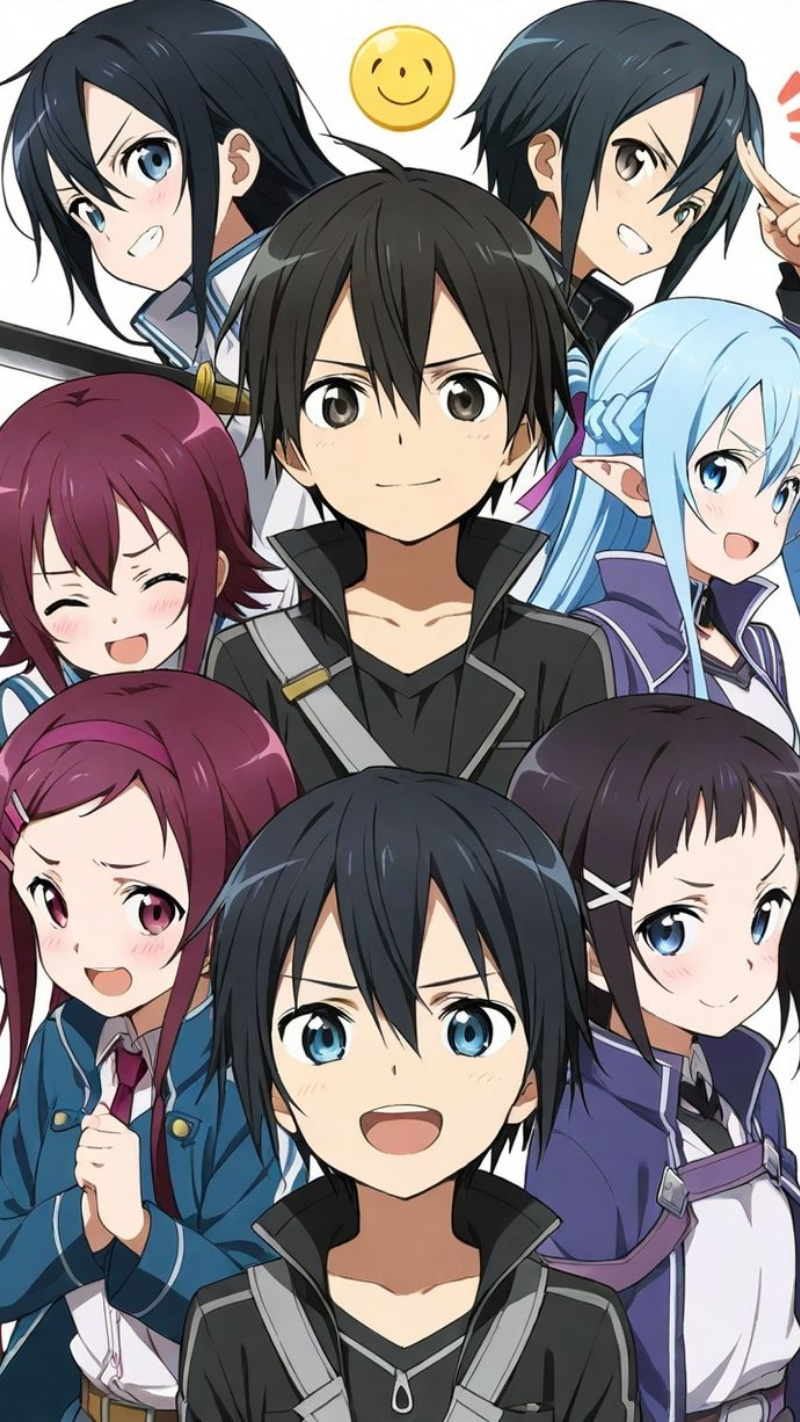Ảnh nền Kirito và bạn bè vui nhộn