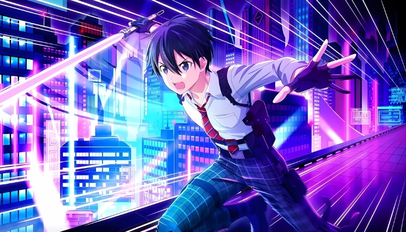 Ảnh nền Kirito 4K chiến đấu