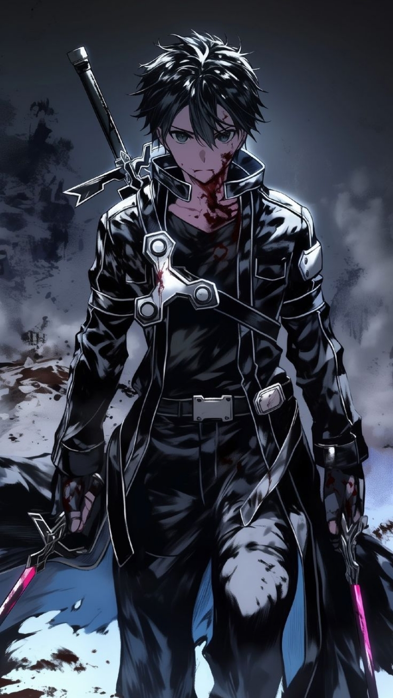 Ảnh nền Kirito ngầu và đẹp