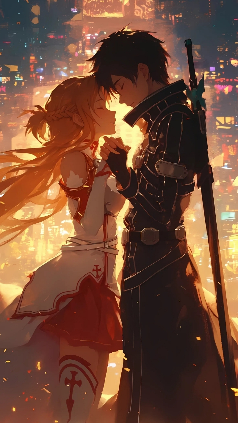 Ảnh nền Kirito và Asuna hấp dẫn