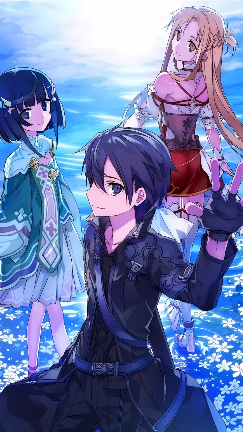 Ảnh nền Kirito và bạn bè cực chất