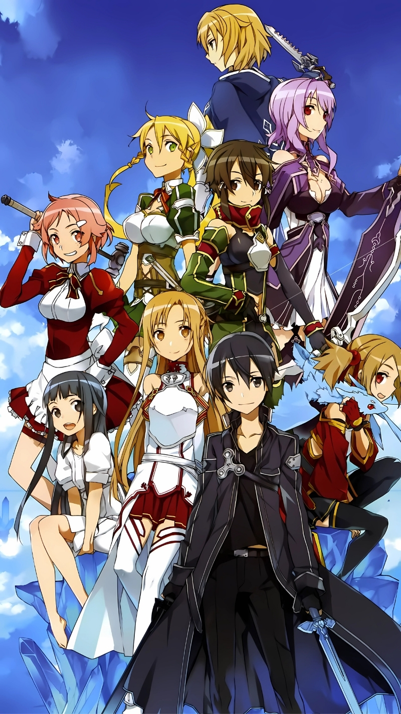 Ảnh nền Kirito và bạn bè ấn tượng