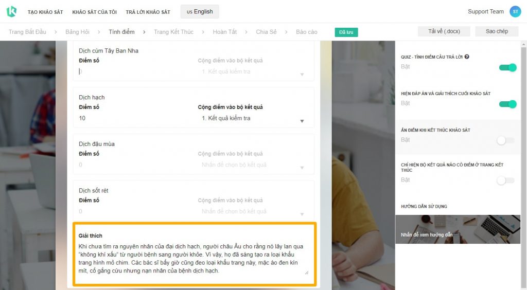 Hướng dẫn tạo kiểm tra online hình 8