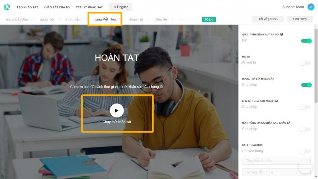 Hướng dẫn tạo kiểm tra online hình 18