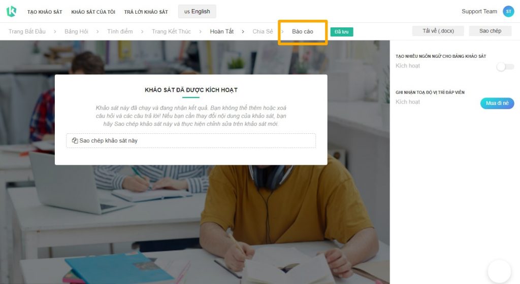 Hướng dẫn tạo kiểm tra online hình 10