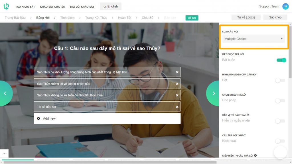 Hướng dẫn tạo kiểm tra online hình 13