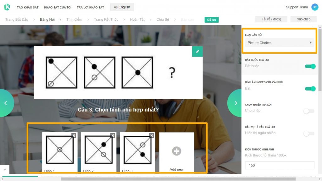 Hướng dẫn tạo kiểm tra online hình 3