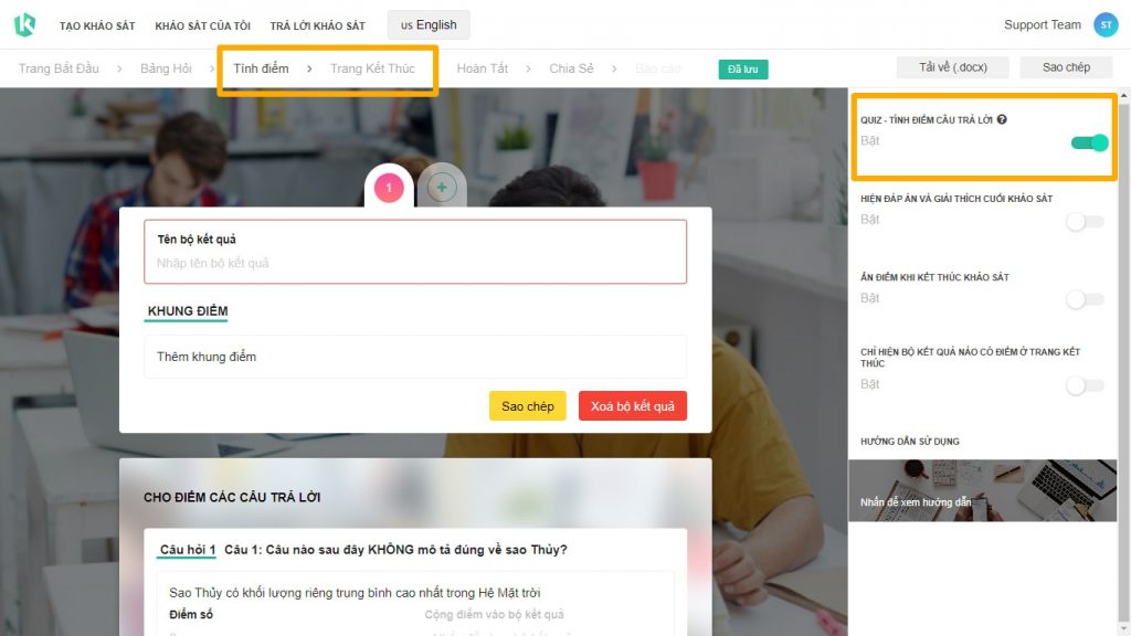 Hướng dẫn tạo kiểm tra online hình 5