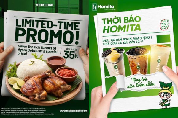 Poster quảng cáo tốt truyền tải thông điệp nhanh và rõ (Nguồn: Deno Kim - Thái Tài)